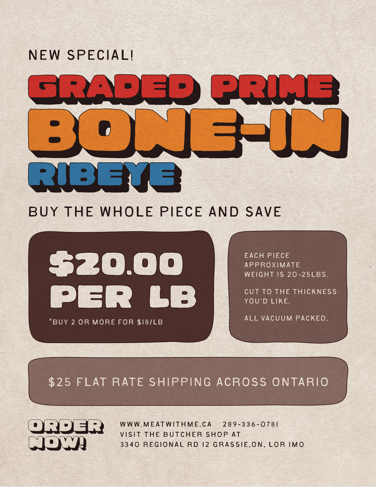 Prime Bone in Ribeye