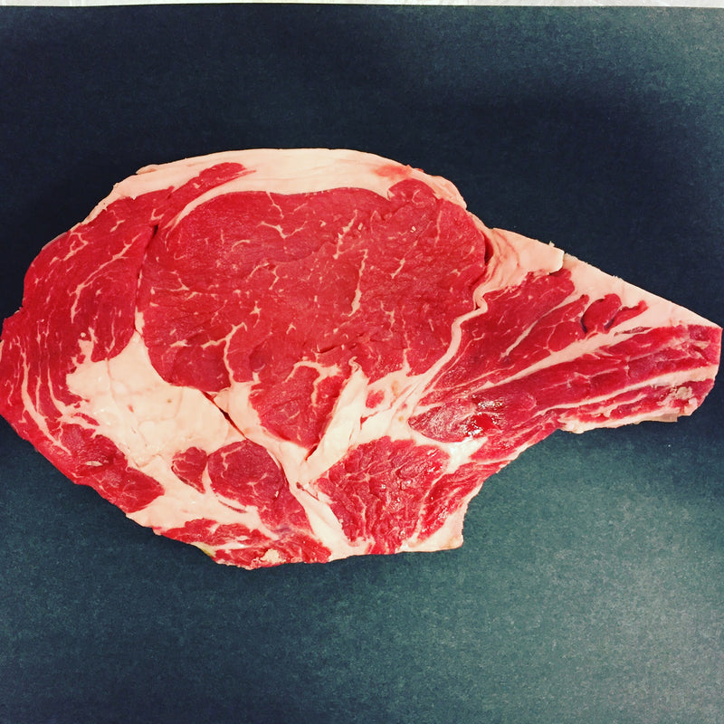 15 LB Capless Rib Steaks (Bone-IN Ribeye) Bos